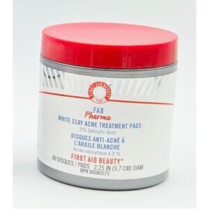First Aid Beauty White Clay Acne Pads- 60 Pads